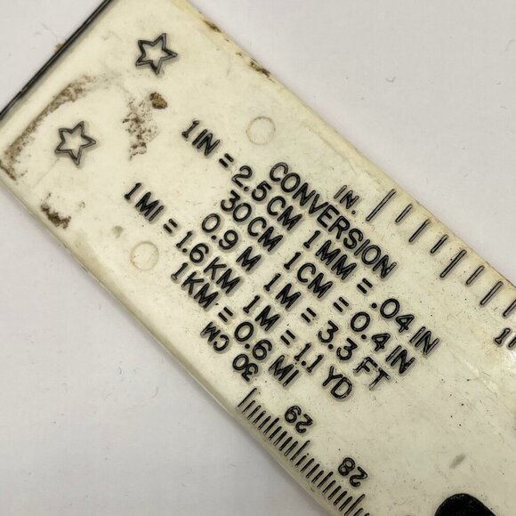 Vintage Walt Disney World Mickey Mouse Ruler Math Tool - Retro School Supply - Picture 3 of 6